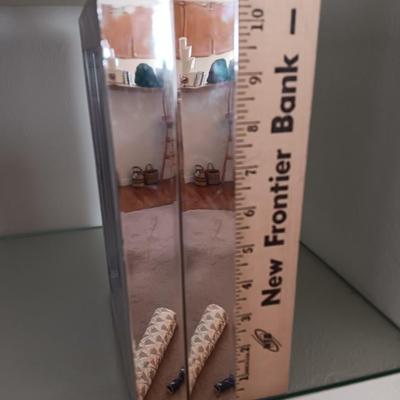 Sonnet Hinged frame / clock combination with Taseo desert cactus themed pottery wind chime