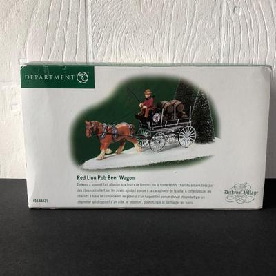 LOT 22G: Department 56 Dickens' Village - 1998 The Horse and Hounds Pub (58340), 2005 London Gin Distillery (56.58746), Red Lion Pub Beer...