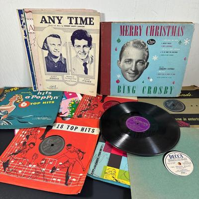 LOT 51G: Record Collection w/ Sheet Music -