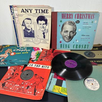 LOT 51G: Record Collection w/ Sheet Music -