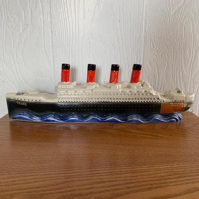 LOT 83 G: Vintage 1970 R.M.S. Titanic Liquor Bottle By Paul Lux