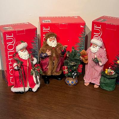 LOT 121G: Clothtique Possible Dreams Santas - Beloved Wayfarer, Ukrainian Christmas, Sleepy Time Santa