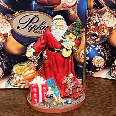 LOT 134G: Pipka Santa Figurines - German Village Traveler, A Gift To You Santa, Carousel Santa, Hungarian Santa
