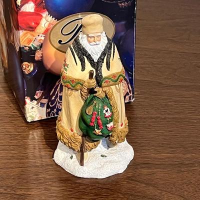 LOT 134G: Pipka Santa Figurines - German Village Traveler, A Gift To You Santa, Carousel Santa, Hungarian Santa