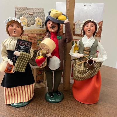 LOT 152G: Byers' Choice - Pub Woman, Cheese Monger, Woman Selling Cider Figurines