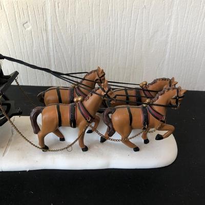 LOT 170G: Department 56 - Heritage Village Collection Holiday Coach (5561-1), Decorating w/ Holiday Greenery (56.58584), An Elegant Ride...