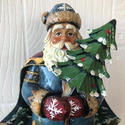LOT 176G: Vintage Santas - Kurt S. Adler Christmas Tree Santa, Joseph's Studio Santa w/ Lantern & Snowbuddies Santa w/ Snowman & Reindeer