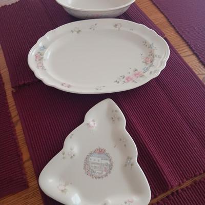 PFALTZGRAFF Tea Rose serving dishes - platter- Christmas dish - vegetable bowl