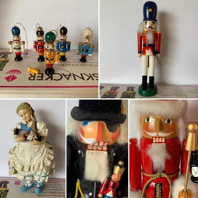 LOT 283 B: Vintage Nutcracker Collection: Herr Drosselmeyer Toymaker Nutcracker, Kurt Adler Santa Nutcracker, & More