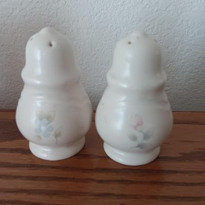 PFALTZGRAFF Tea Rose condiment dishes - salt & pepper shaker cream & sugar