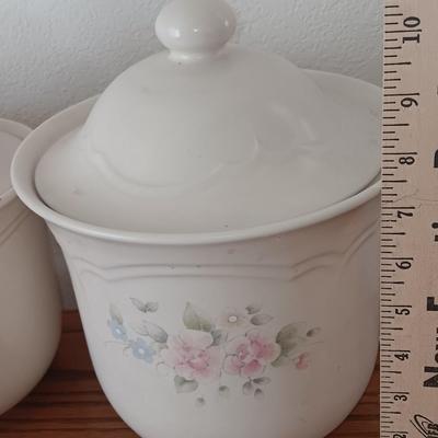 PFALTZGRAFF Tea Rose three piece Canister set