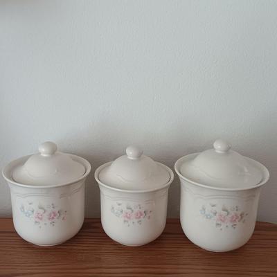 PFALTZGRAFF Tea Rose three piece Canister set