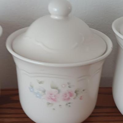 PFALTZGRAFF Tea Rose three piece Canister set