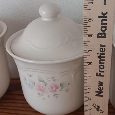 PFALTZGRAFF Tea Rose three piece Canister set