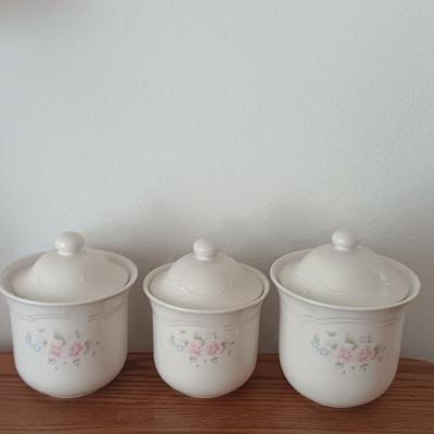 PFALTZGRAFF Tea Rose three piece Canister set