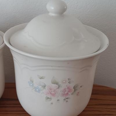 PFALTZGRAFF Tea Rose three piece Canister set