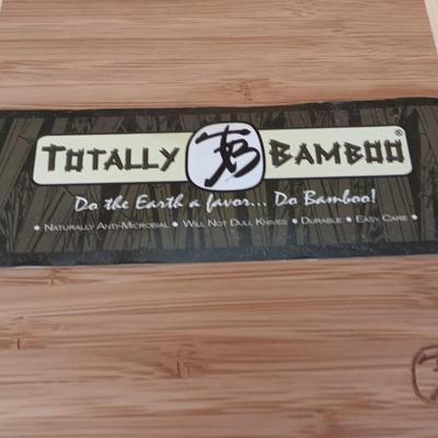 Nice wooden bread box with Biscuit warmer - basket - bamboo cutting board