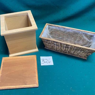 Box with Lid and Planter