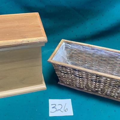 Box with Lid and Planter