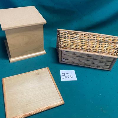 Box with Lid and Planter