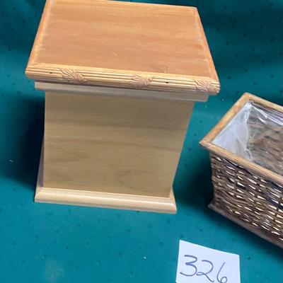 Box with Lid and Planter