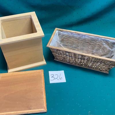 Box with Lid and Planter
