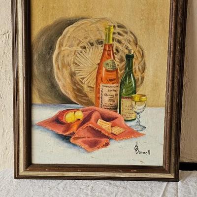 MCM Mid-century Modern original painting on canvas J.O. Donnell