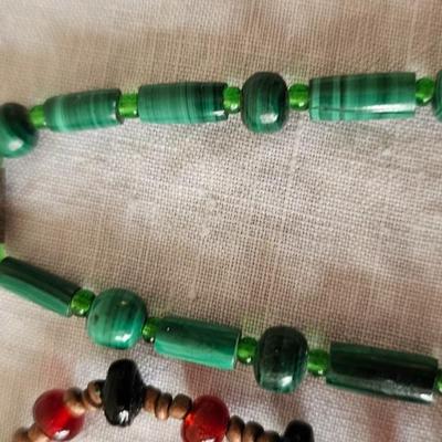 3 vintage necklaces Pearls, and beads