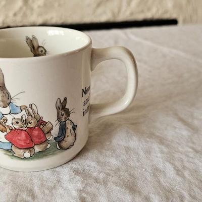 Wedgwood Child's bowl, plate, and cup Peter Rabbit Beatrix Potter