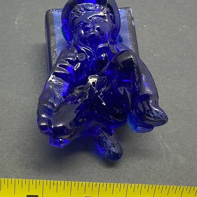 Vintage Cobalt Blue Toothpick Holder