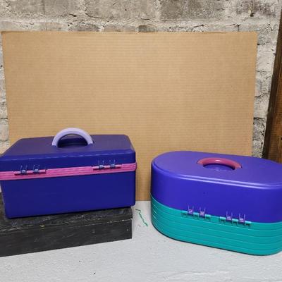 Pair of vintage Caboodles