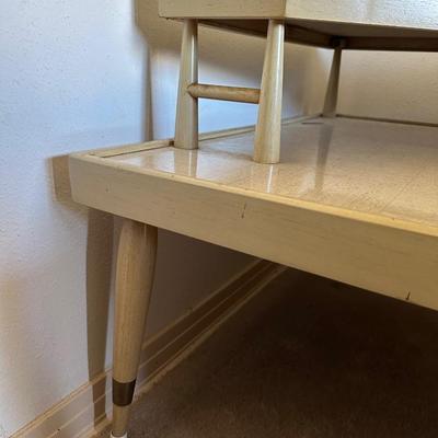 Mid Century Two Tier Corner Table
