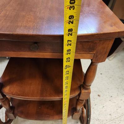 Vintage wooden tea cart