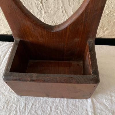 Vintage wood wall planter