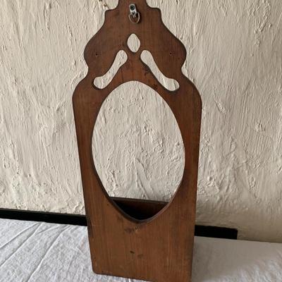 Vintage wood wall planter