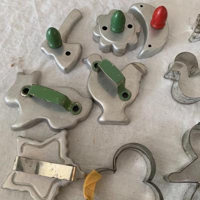 vintage collection of cookie cutters