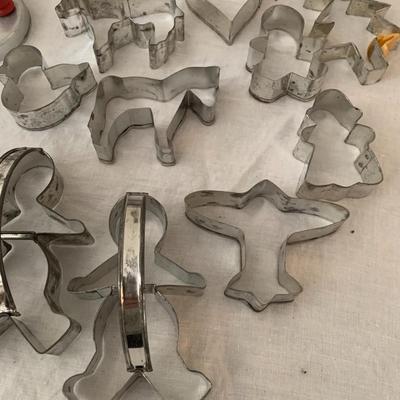 vintage collection of cookie cutters