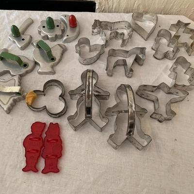 vintage collection of cookie cutters