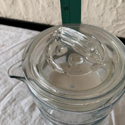 Vintage glass PYREX Flameware Percolator 6 cup Coffee Pot