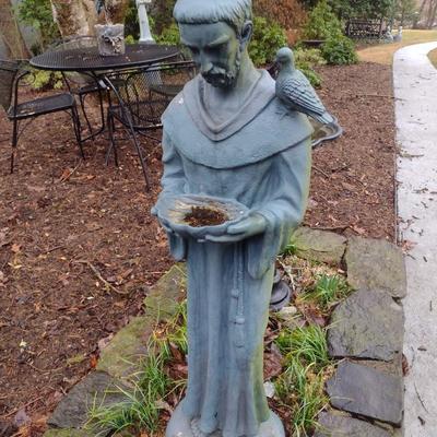 Concrete Garden Statute Saint Francis of Assisi