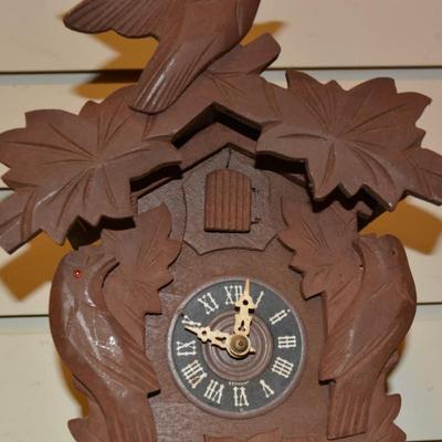 West Germany Wood Cuckoo Clock Working - No Weights