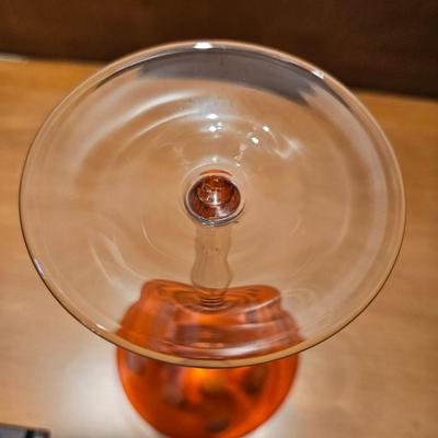 Colored Martini Glasses and a Carafe (LR-DW)