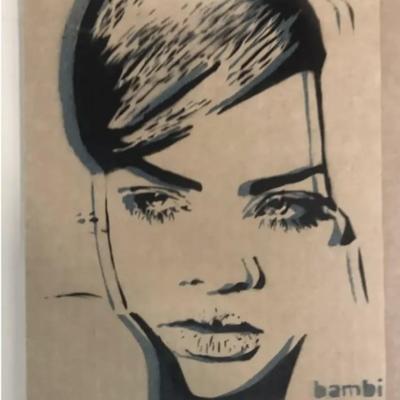 BAMBI - RIRI (RIHANNA) - ORIGINAL HAND SPRAYED