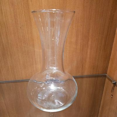 Bodum Pitcher and Three Small Colored Vases (LR-DW)