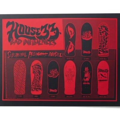 HOUSE33: SHOW PRINT RED AND BLACK (SHEPARD FAIREY)