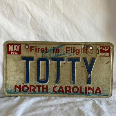 1980â€™s North Carolina License Plates (K-RG)