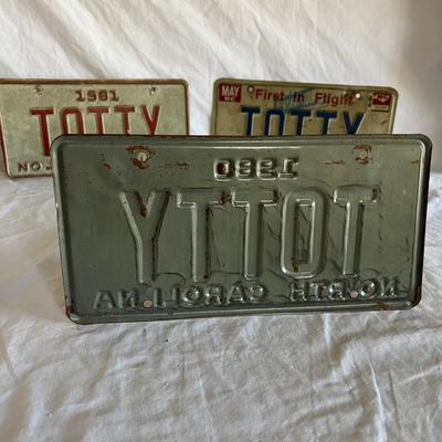 1980â€™s North Carolina License Plates (K-RG)