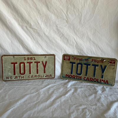 1980â€™s North Carolina License Plates (K-RG)