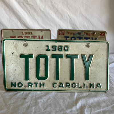 1980â€™s North Carolina License Plates (K-RG)