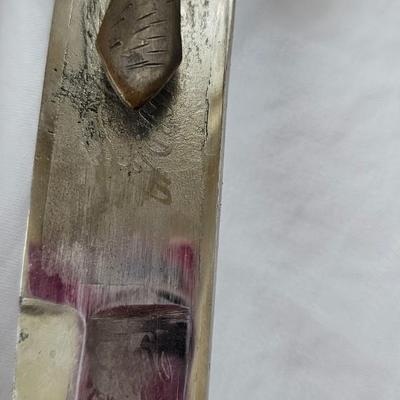 Tulwar sword with velvet scabbard